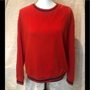 Popsugar Red and Black Pullover Sweater